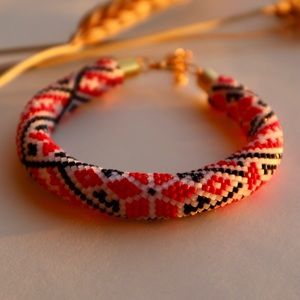 Handmade ethnic beaded bracelet